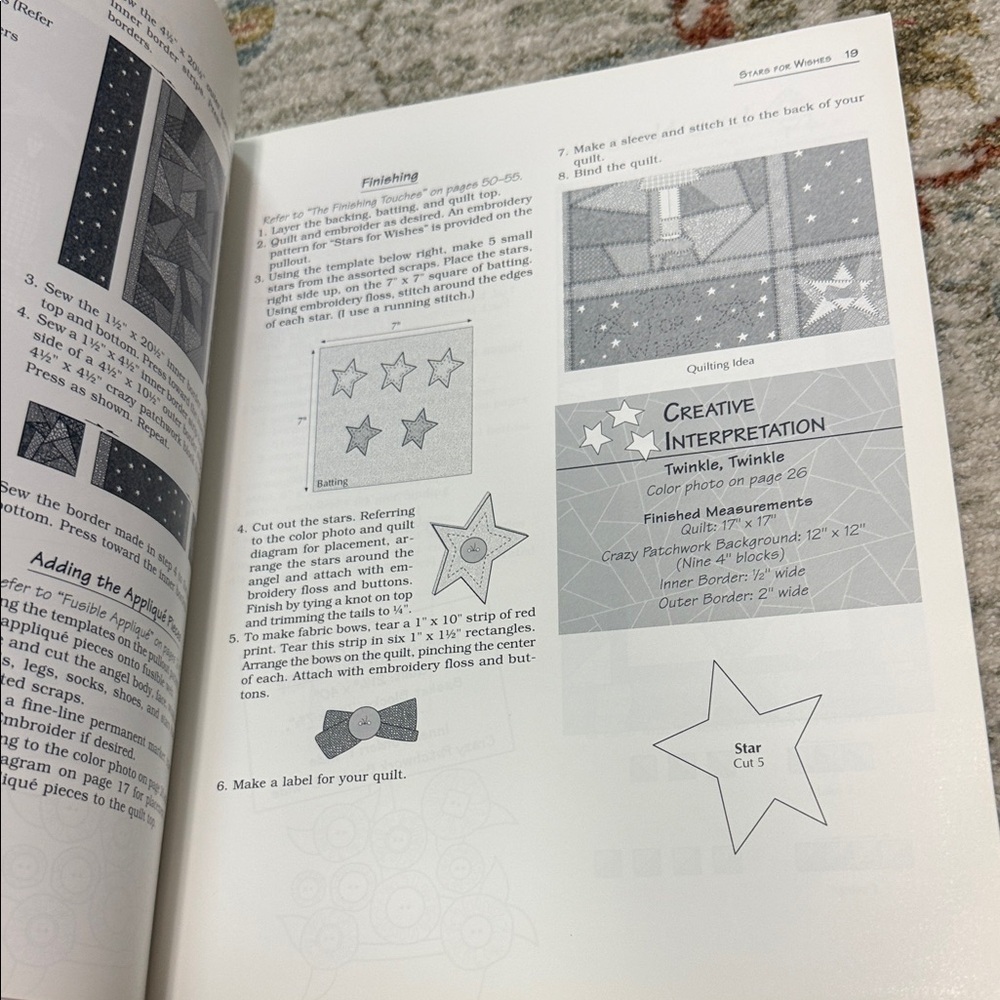 Crazy but Pieceable Quilting Book - Picture 2 of 4